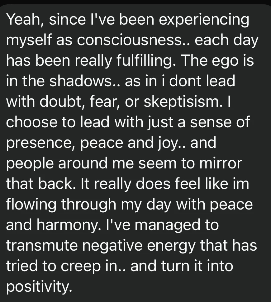 Client reflection about identity
